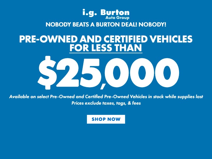 Pre-Owend and CPO for less than $25,000